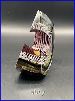 Steven Correia 1989 Dichroic Limited Edition Paperweight 21/250 5.25