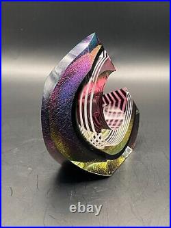 Steven Correia 1989 Dichroic Limited Edition Paperweight 21/250 5.25