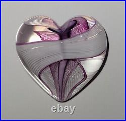 Steven Maslach Cuneo Furnace Art Glass Heart 1264