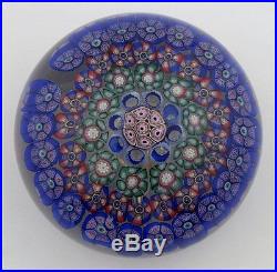 Superb 19th Century Glass Paperweight with Star & Floral Canes