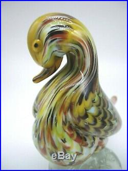 Superb RARE Vintage Murano fenicio glass duck La Tour d'Argent