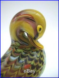 Superb RARE Vintage Murano fenicio glass duck La Tour d'Argent
