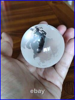 Tiffany & Co. Frosted Crystal Globe Paperweight Hollywood Video Promo