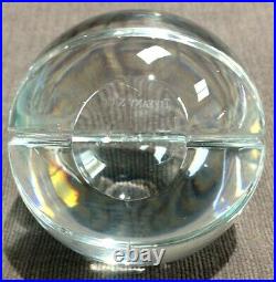 Tiffany & Co. Lead Crystal Basketball Paperweight or Display Piece NWOT