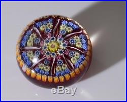 Two Vintage Perthshire Scotland Millefiori Cane Paperweight