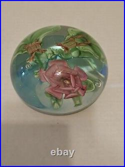 Unique Design Vintage Art Paperweight Large Infused Glass Ball