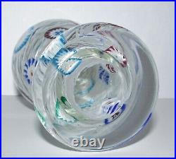 Unique Murano Millefiori Art Glass Paperweight 1122