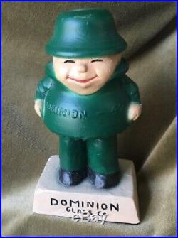Unusual Vintage Advertising Mascot Figure Telephone Insulator Dominion Glass