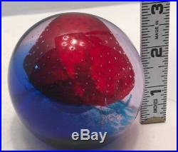 VTG Caithness Paperweight Strawberry Surprise
