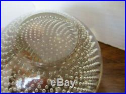 VTG PAIRPOINT Art Glass CONTROLLED BUBBLE Crystal 4 PAPERWEIGHT - Gorgeous