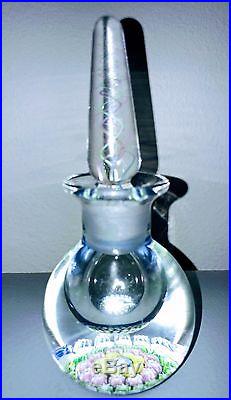 VTG Perthshire Scorttish Millefiori Art Glass Paperweight/Inkwell/Perfume Bottle