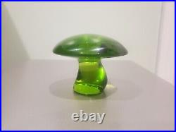 Viking Glass Medium Epic Hippie Green Avocado Mushroom Paperweight