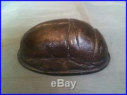 VintageFIRST TIFFANY BEETLE L. C. Tiffany Author Henry Winter Bronze Paperweight