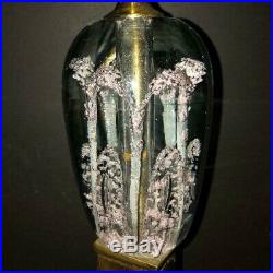 VintageRARE ST CLAIR CRYSTAL GLASS PAPERWEIGHT & BRASS ANDIRONSFireplace