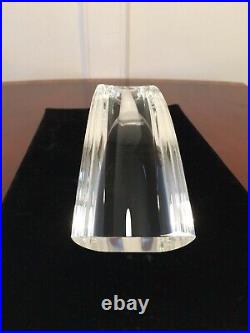 Vintage $1200 Hand-Signed STEUBEN Partnership Crystal Glass Arch Display #8760