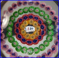 Vintage 1920s Baccarat Dupont Millefiori Glass Paperweight 55294