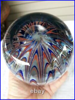 Vintage 1970 Dominick Labino Glass Paperweight Art Glass Vase