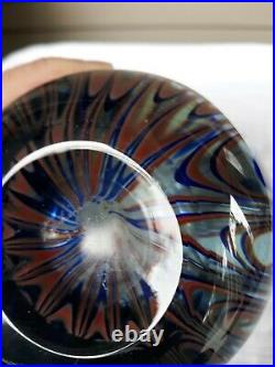 Vintage 1970 Dominick Labino Glass Paperweight Art Glass Vase
