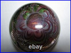 Vintage 1978 Orient and Flume Art Glass Paperweight 1246