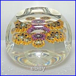 Vintage 1981 Perthshire Glass PP14 M Cane Cluster Millefiori Paperweight MINT