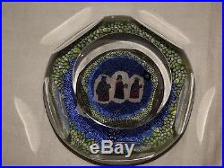 Vintage 3.25 Baccarat 5 Facets 1976 Millefiori 3 Wise Men Paperweight # 307