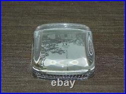 Vintage 4 Across Wilfred Smith Church Glass Paperweight