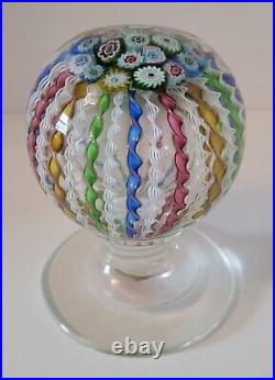 Vintage AVEM Murano Art Glass Paperweight with Pedestal Base 1342