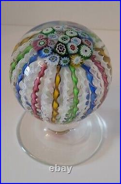 Vintage AVEM Murano Art Glass Paperweight with Pedestal Base 1342