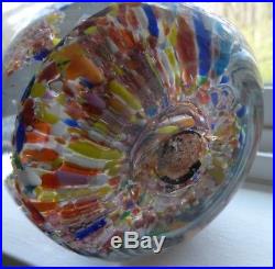 Vintage American Sulfide Glass Paperweight Vase, Early 1900's