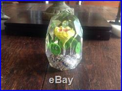Vintage/Antique Bohemian Multi Faceted Glass Paperweight
