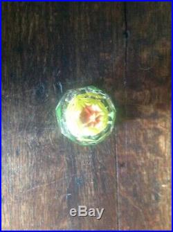 Vintage/Antique Bohemian Multi Faceted Glass Paperweight