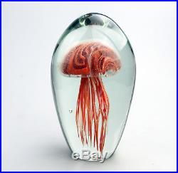 Vintage Art Glass Fab Jelly Fish large Paperweight / Dump Murano 18cm C. 20thC