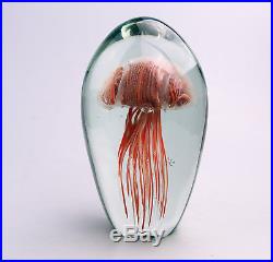Vintage Art Glass Fab Jelly Fish large Paperweight / Dump Murano 18cm C. 20thC