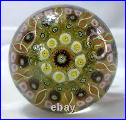 Vintage Art Glass Keyhole Paperweight, Swiveling Door Handle, Unique Decor