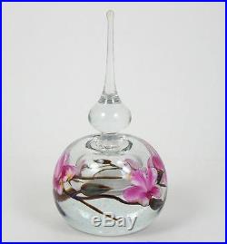 Vintage Art Glass Perfume Scent Bottle Glass Stopper Paperweight Style Encased