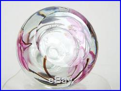 Vintage Art Glass Perfume Scent Bottle Glass Stopper Paperweight Style Encased