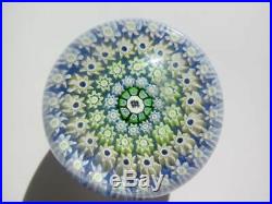 Vintage Art Glass- Perthshire Paperweight- Millefiori Canes- Butterfly Cane- 214