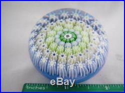 Vintage Art Glass- Perthshire Paperweight- Millefiori Canes- Butterfly Cane- 214