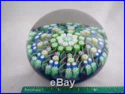 Vintage Art Glass- Perthshire Paperweight- Millefiori Canes- P Middle Cane- #220