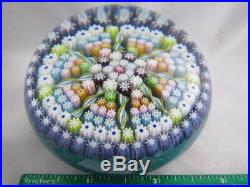 Vintage Art Glass- Perthshire Paperweight- Millefiori Canes- P Middle Cane- #221