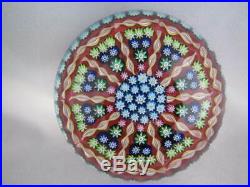 Vintage Art Glass- Perthshire Paperweight- Millefiori Canes- P Middle Cane- #228