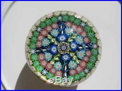 Vintage Art Glass- Perthshire Paperweight- Numbered 82- Dated Bottom Cane- #233