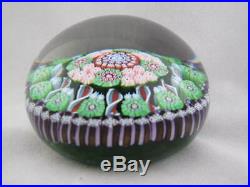 Vintage Art Glass- Scottish Perthshire Paperweight- Dated Bottom Cane- #109