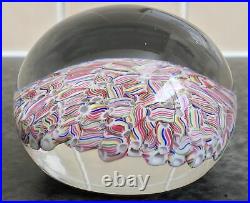 Vintage BACCARAT CANDY CANE or SWEETS MILLEFIORI PAPERWEIGHT