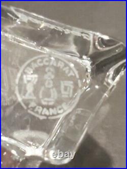 Vintage BACCARAT CRYSTAL France Clover Leaf Shamrock Paperweight 1lb+