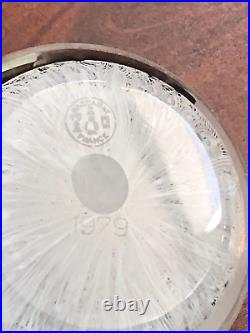 Vintage Baccarat 1979 Glass White Paperweight