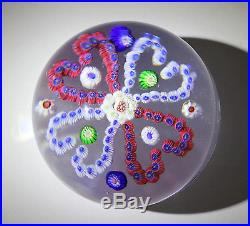 Vintage Baccarat France Antique Paperweight French Art Glass Crystal Millefiori