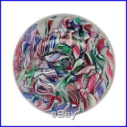 Vintage Baccarat Scattered Millefiori Crystal Paperweight
