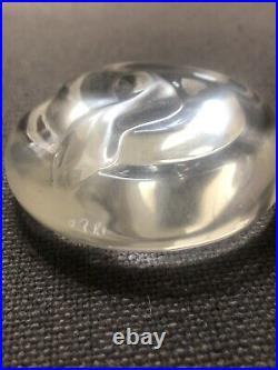 Vintage C1960 Tiffany & Co. Crystal Coiled Snake figurine paperweight Very Rare
