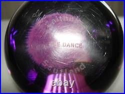 Vintage Caithness Art Glass Ice Dance Purple Paperweight Numbered 92/500